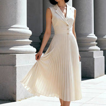 Deep V-Neck Short Sleeve Dress - Slim Fit Design